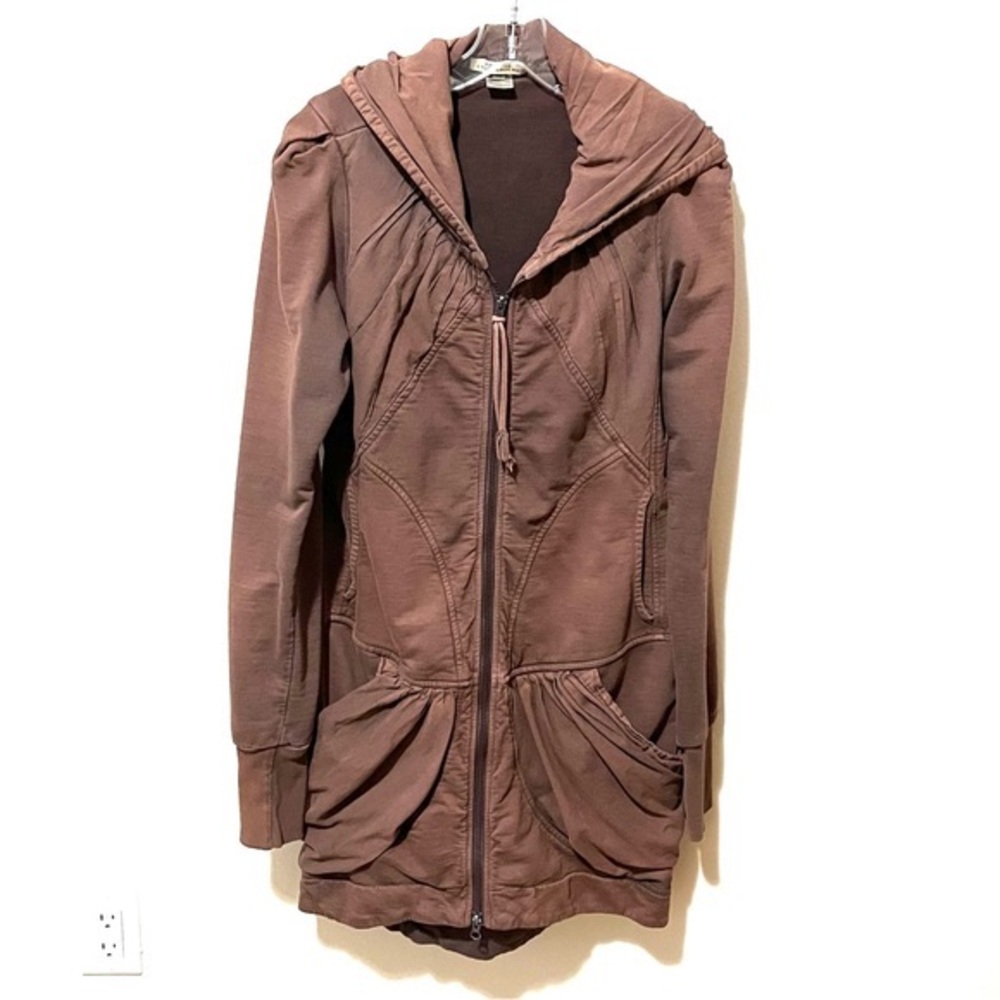 Prairie Underground Cloak Hoodie Women’s Size Medium Brown Long Coat Preowned
